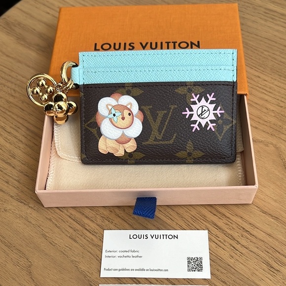 ❌SOLD❌❄️NEW❄️Louis Vuitton Charms Card Holder❄️ Monogram Azur Frost LIMITED - Picture 4 of 10